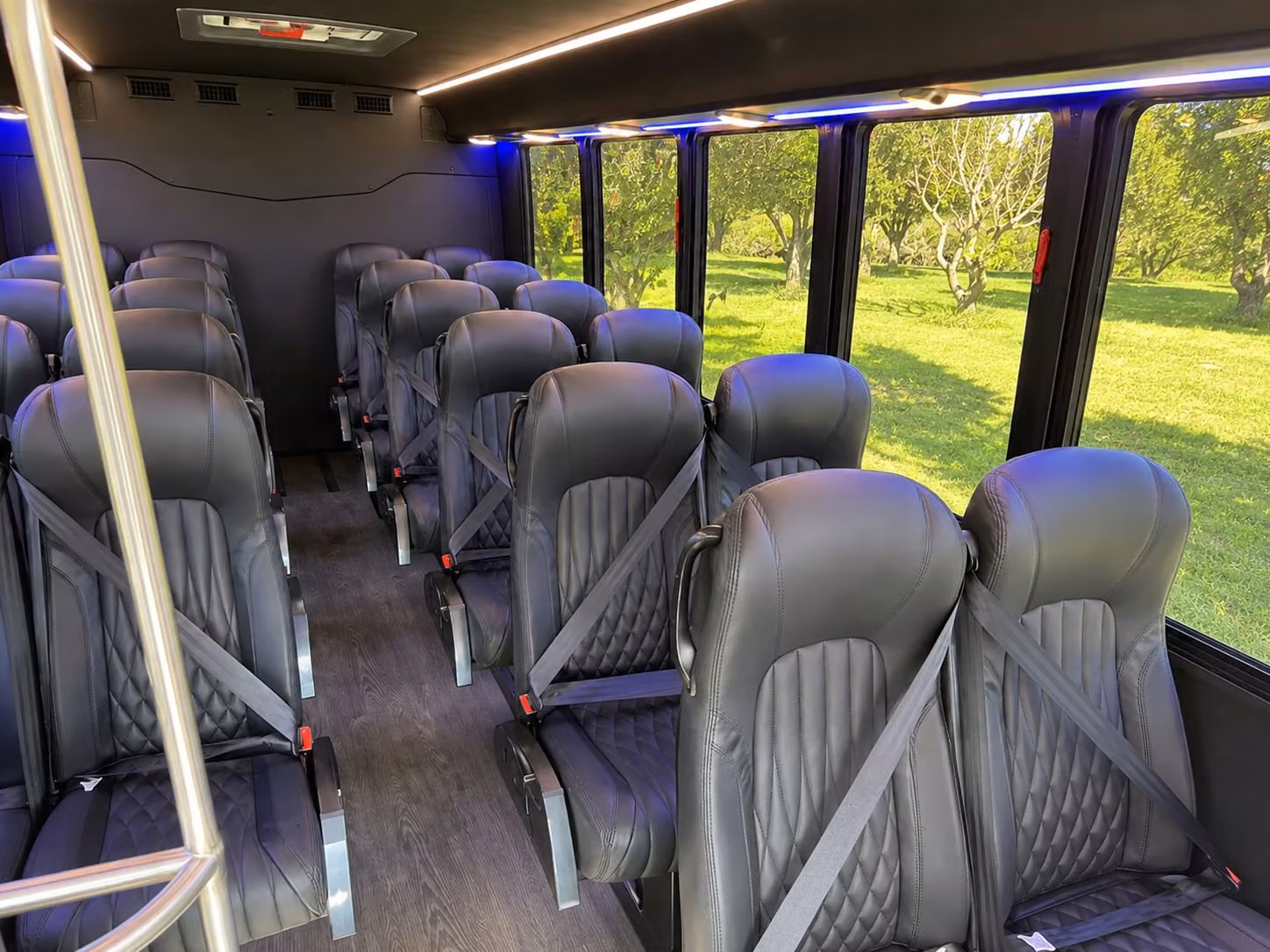 15 passenger minibus interior