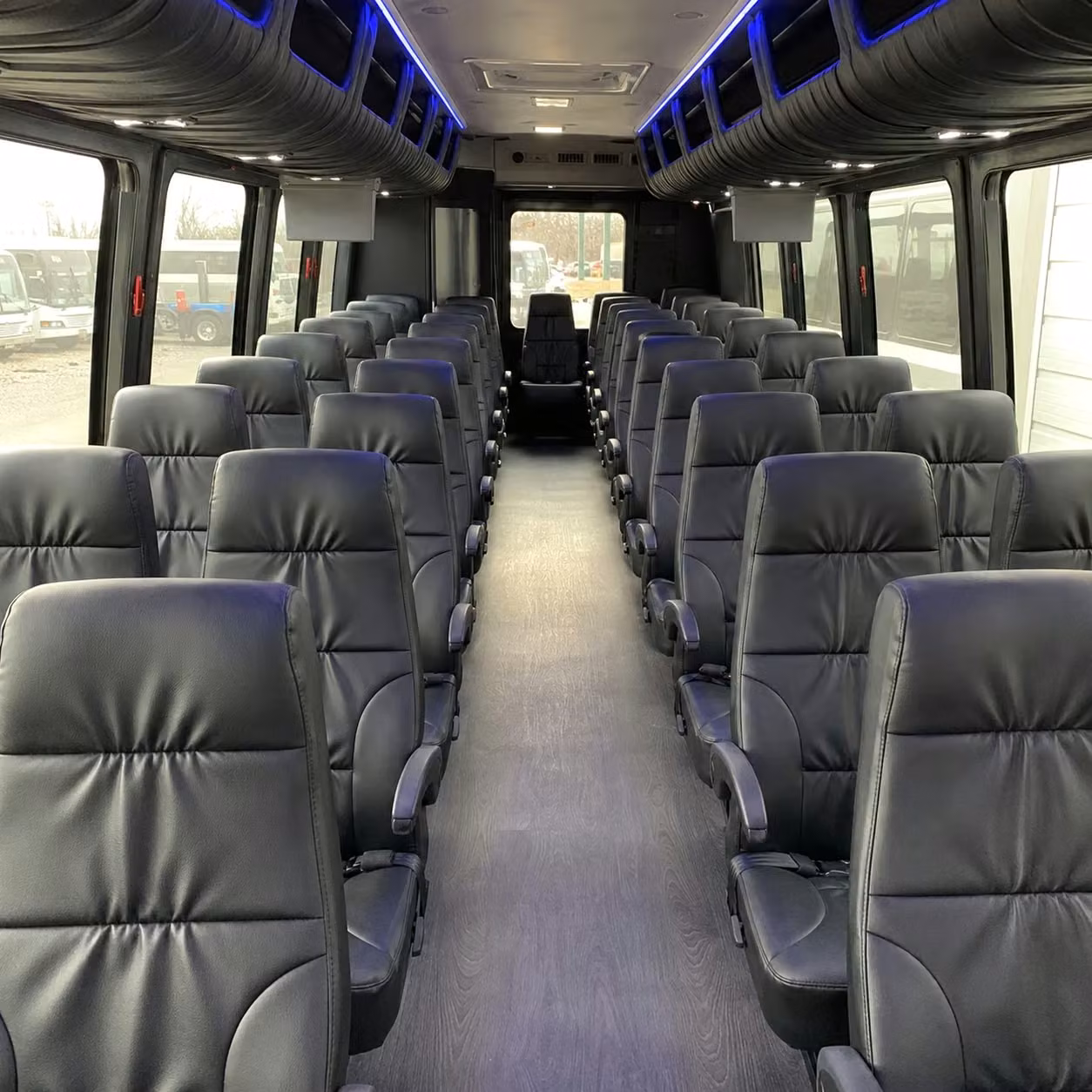 30 passenger minibus inside