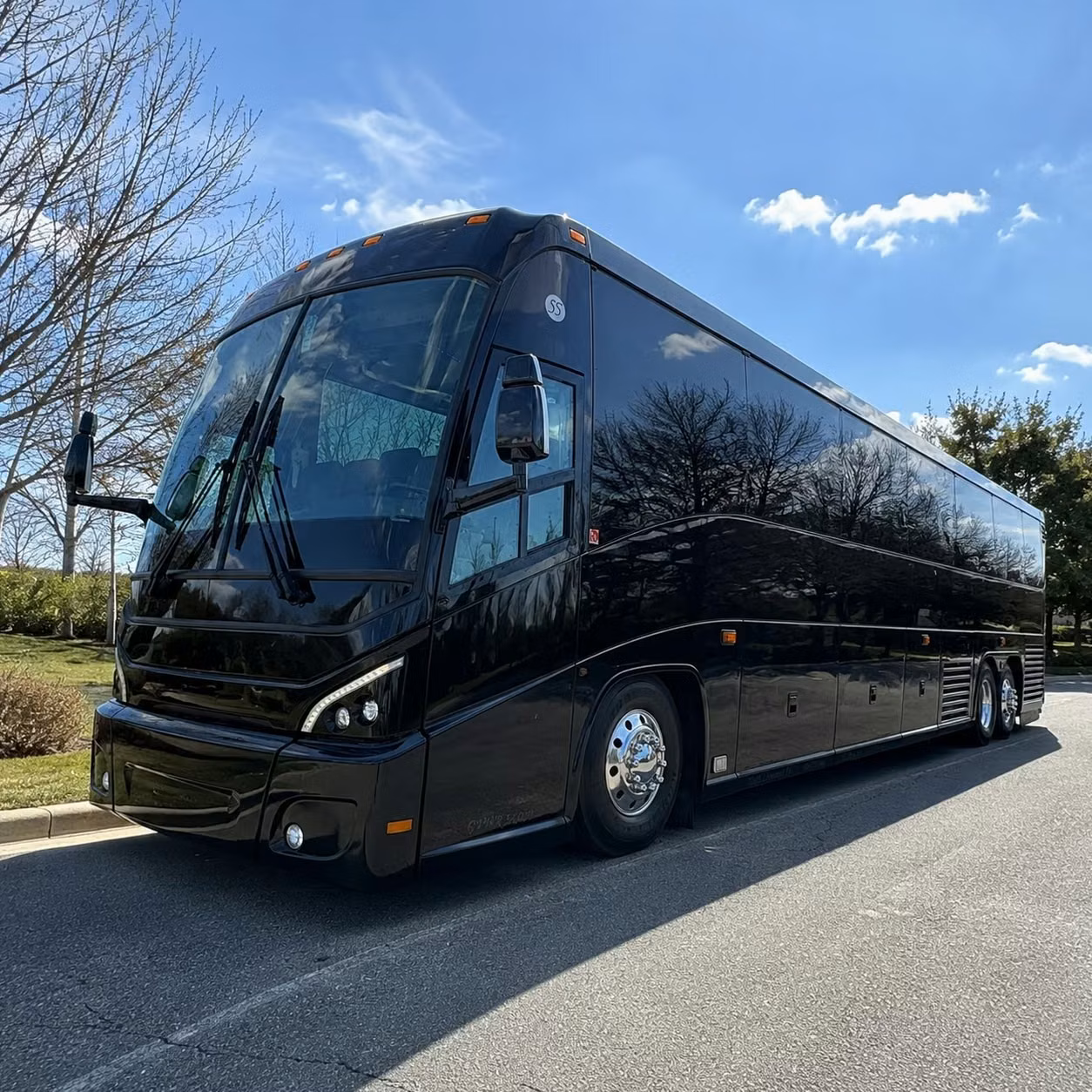 reliable charter bus transportation for springdale area military installations and federal agencies