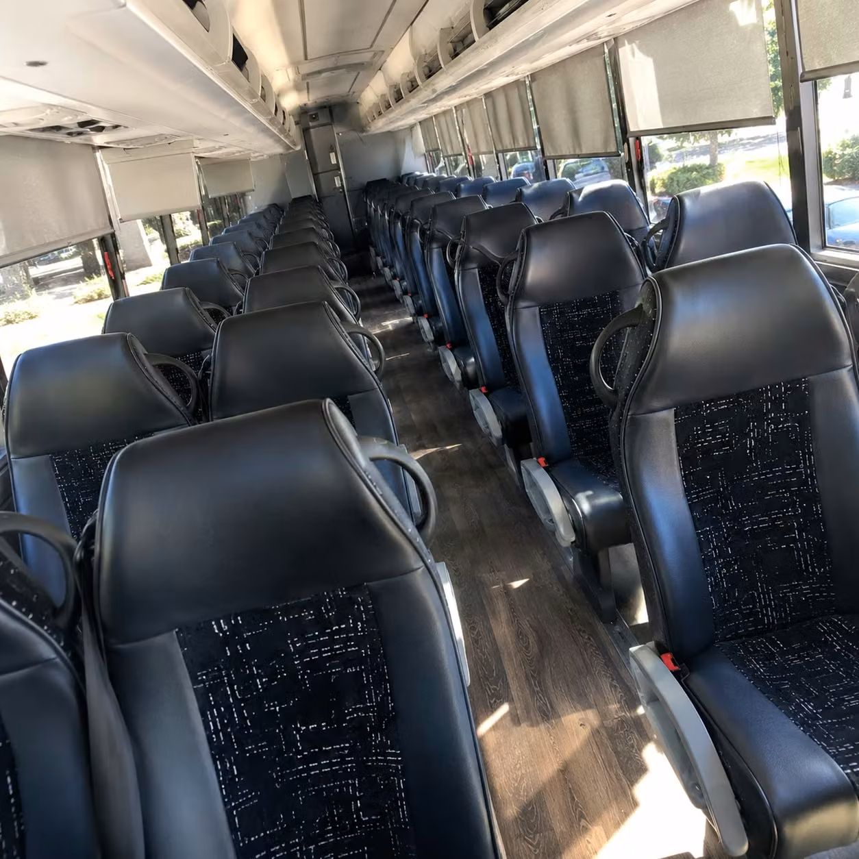 springdale charter bus interior