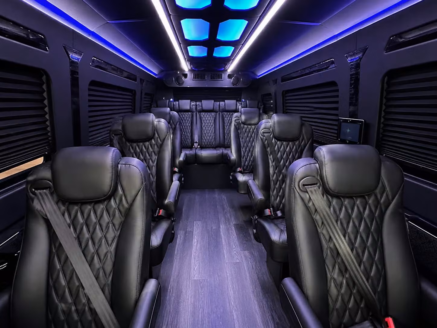 sprinter van with driver inside